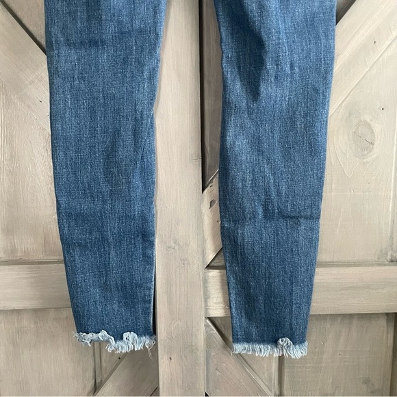 KANCAN - WOMEN'S HIGH RISE BUTTON‎ FLY DISTRESSED SUPER SKINNY JEANS size 7 - Picture 7 of 8